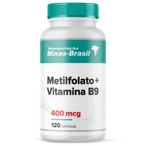 Metilfolato - Vitamina B9 - 400Mcg 120 Cápsulas