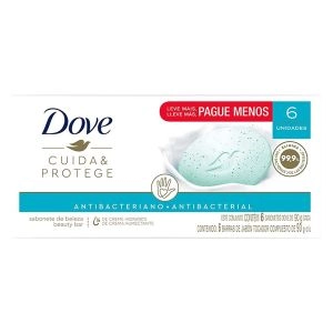 Pack Sabonete em Barra Cuida e Protege 6 Unidades 90g Cada Dove