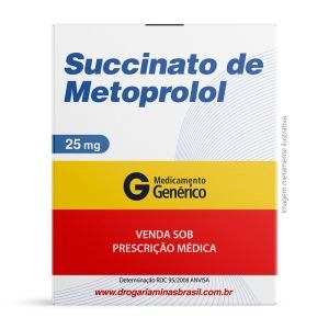 Succinato de Metoprolol 25mg com 30 Comprimidos Revesitdos Genérico Medley