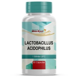Lactobacillus Acidophilus 1 Bilhão de Ufc 60 Cápsulas