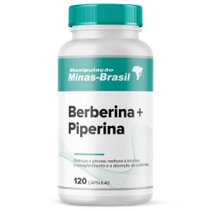 Berberina 500Mg Com Piperina 15Mg - 120 Cápsulas