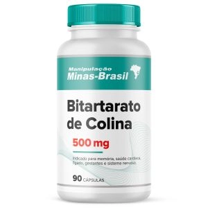 Bitartarato de Colina 500Mg - 90 Cápsulas
