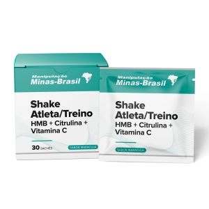 Shake Atleta /Treino Hmb + Citrulina + Vitamina C 30 Sachês Maracujá