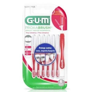 Escova Interdental Gum Fino Cilíndrico 0,8mm com 4 Unidades Sunstar