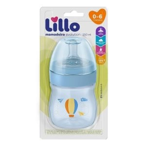 Mamadeira Evolution Azul 150ml Lillo