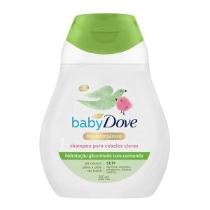 Shampoo Infantil Hipoalergênico para Cabelos Claros 200ml Baby Dove
