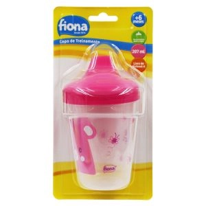Copo de Treinamento Rosa 207ml Fiona