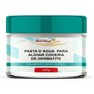 Pasta D`Água Com Calamina Para Aliviar Coceira de Dermatite 200g
