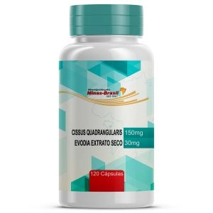 Evodia 30Mg e Cissus Quadrangularis 150Mg 120 Cápsulas