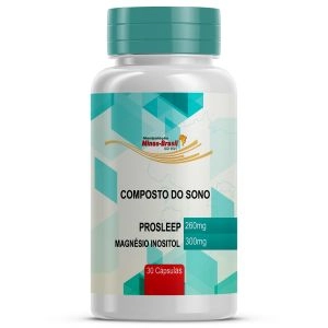 Composto para Sono Prosleep 260mg + Magnésio Inositol 300mg 30 Cápsulas