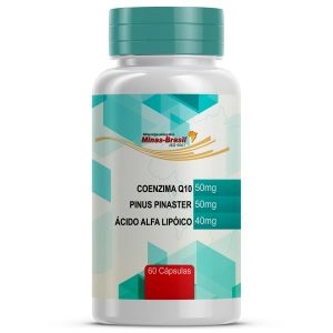 Coenzima Q10 + Pinus Pinaster + Ácido Alfa Lipóico 60 Cápsulas