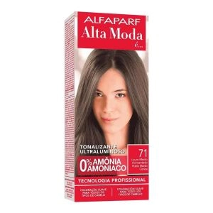 Tonalizante Ultraluminoso Alfaparf Alta Moda 71 Louro Médio Acinzentado