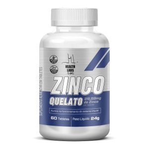 Zinco Quelato 29,59Mg Com 60 Tabletes Health Labs
