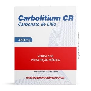 Carbolitium CR 450mg Com 90 Comprimidos de Liberação Prolongada Eurofarma