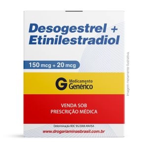 Desogestrel + Etinilestradiol 150mcg +20mcg Com 21 Comprimidos Revestidos Genérico Melcon