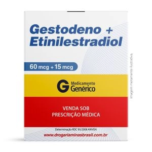 Gestodeno + Etinilestradiol 60mcg + 15mcg Com 28 Comprimidos Revestidos Genérico Biosintética
