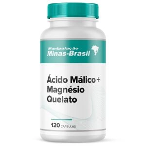 Ácido Málico + Magnésio Quelato 120 Cápsulas