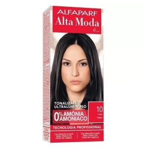 Tonalizante Ultraluminoso Alfaparf Alta Moda 10 Preto Negro