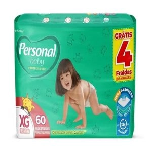 Fralda Personal Baby Protect e Sec Xg Leve 60 Pague 56 Unidades