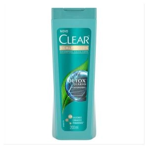 Shampoo Clear Scalpfoods Anticaspa Detox Diário 200ml
