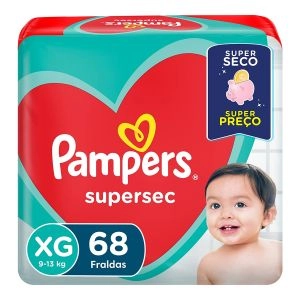 Fralda Pampers Supersec Jumbo Xg Com 68 Unidades