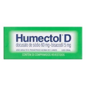 Humectol D 5mg + 60mg Com 20 Comprimidos Revestidos Cosmed