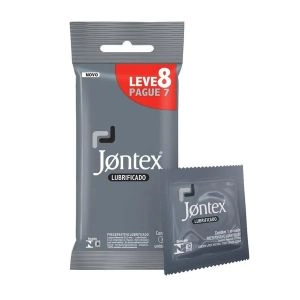 Preservativo Jontex Lubrificado com Leve 8 Pague 7 Unidades