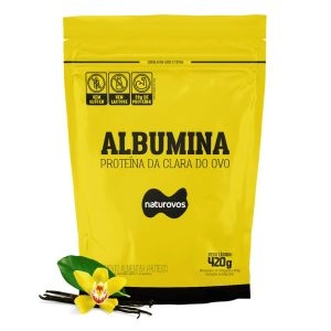 Albumina Refil Baunilha Naturovos 420g
