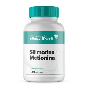 Silimarina 100mg + Metionina 100mg 30 Cápsulas