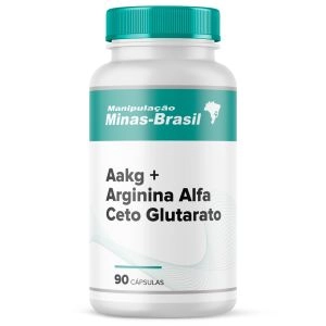 Aakg 1500mg+Arginina Alfa Ceto Glutarato 90 Cápsulas