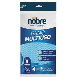 Pano Multiuso 30Cmx50Cm Com 5 Unidades Nobre