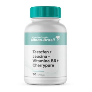 Testofen 300mg+Leucina 1g+Vit B6 30mg+Cherrypure 480mg 30 Cápsulas