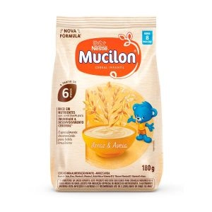 Cereal Infantil Mucilon Arroz e Aveia 180g