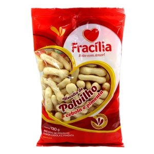 Biscoito De Polvilho Cebola e Pimenta 130g Fracilia