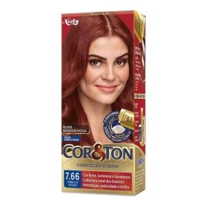 Tintura Niely Coloração Creme 7.66 Vermelho Intenso Cor e Ton