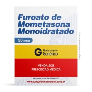 Furoato de Mometasona Monoidratado 50mcg/acionamento Com 120 Acionamentos Genérico Glenmark
