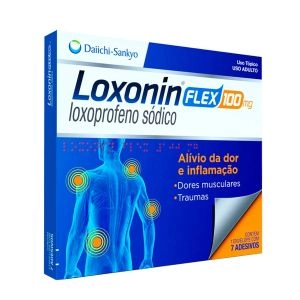 Loxonin Flex 100mg Com 3 Adesivos Daiichi Sankyo