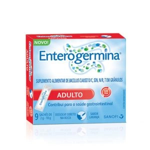 Probiótico Enterogermina Adulto Sabor Laranja 9 sachês de 2g Sanofi