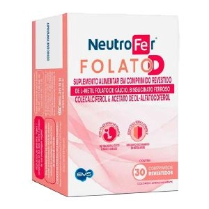 Suplemento Alimentar Gestantes NeutroFer Folato D Com 30 comprimidos Ems