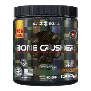 Pré Treino Bone Crusher Sabor Uva 300g Black Skull