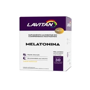 Suplemento Alimentar Lavitan Melatonina 0,21mg Sabor Maracujá Com 30 Compimidos Mastigáveis Cimed