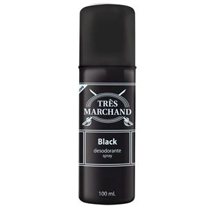 Desodorante Spray Três Marchand Black 100Ml