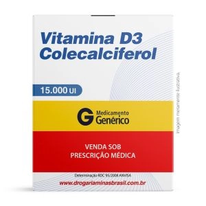 Vitamina D3 Colecalciferol 15.000ui Com 4 Cápsulas Biolab