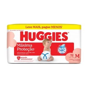 Fralda Huggies Supreme Care Unissex M Com 72 unidades