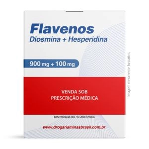 Flavenos Diosmina 900mg e Hesperidina 100mg Com 30 Comprimidos Biolab