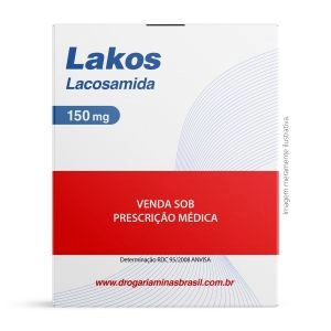 Lakos Lacosamida 150mg Com 60 Comprimidos Libbs