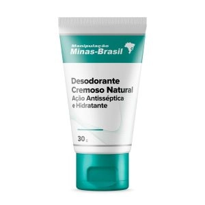 Desodorante Cremoso Natural com Ação Antisséptica e Hidratante 30G