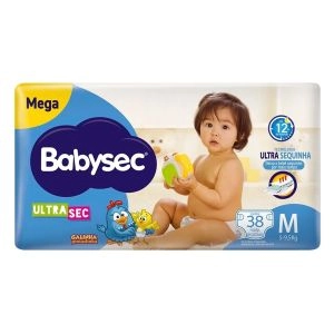 Fralda Babysec Ultrasec Mega Galinha Pintadinha M Com 38 Unidades