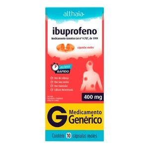 Ibuprofeno 400mg Com 10 Cápsulas Moles Genérico Althaia
