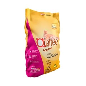 Ração Seca Gourmet Mix de Carnes Gatos Castrados 1K Quatree